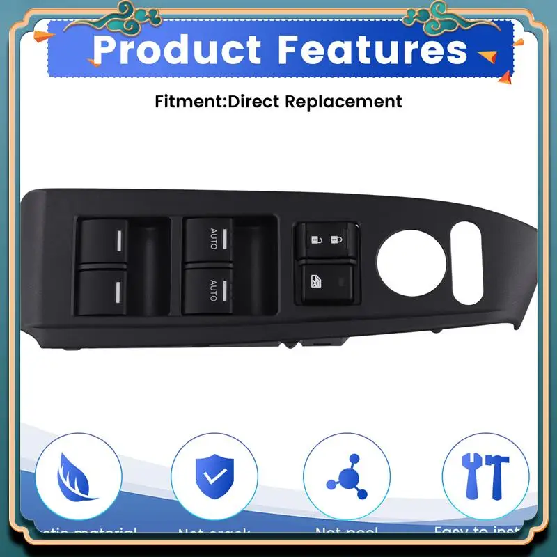 

A42M-35750-TA0-A32 Car Window Switch Regulator Button Control Panel Assembly For Honda Accord 2.4L 3.5L 2008-2012 35750TA0A32