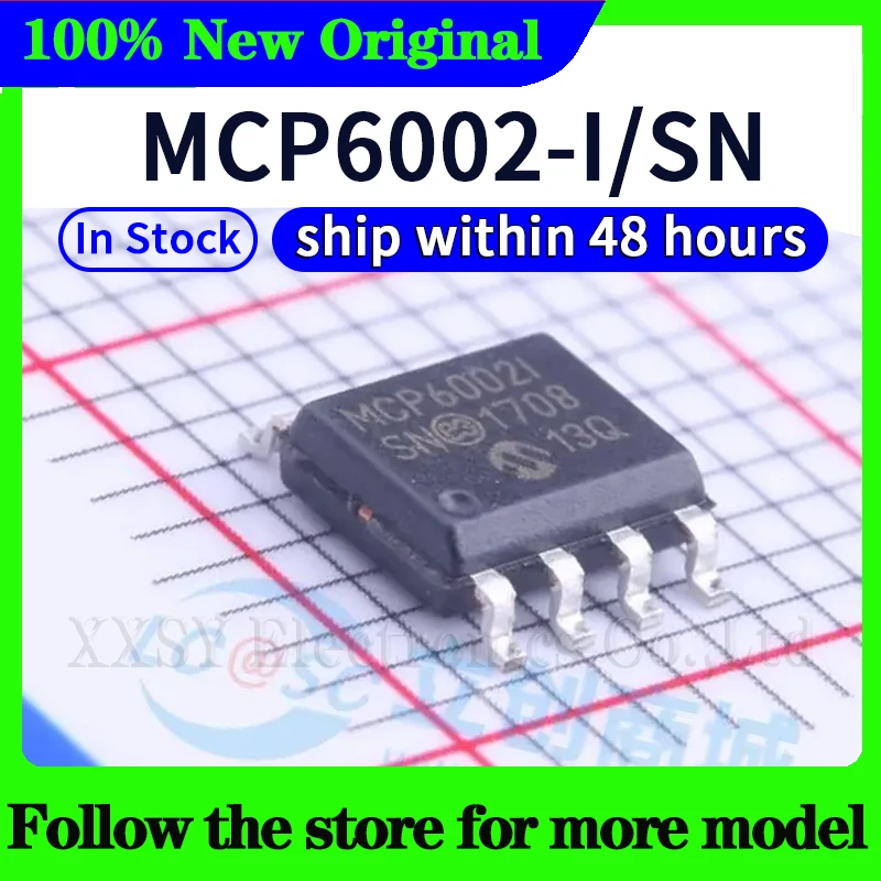 (10pcs) MCP6002-I/SN MCP6002-I Tersedia, dikirim dalam 48 jam