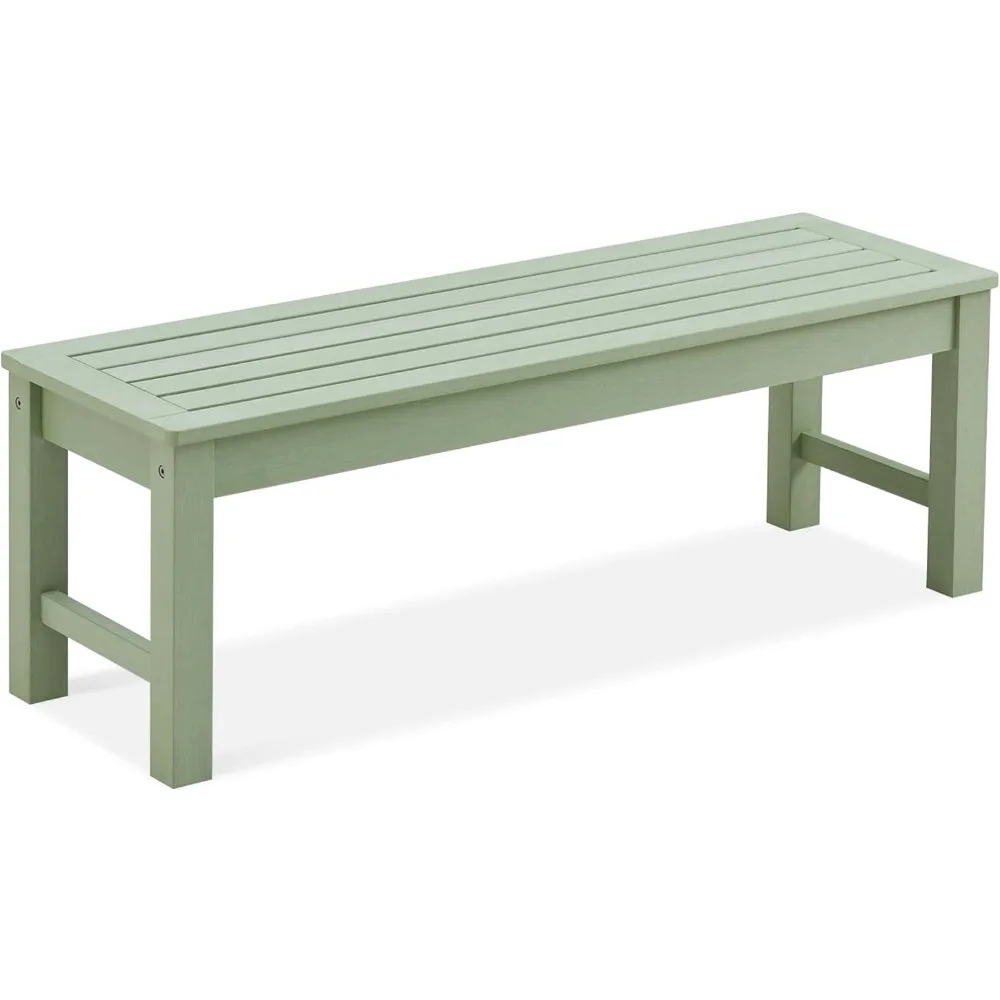 

Outdoor Benches, Double Porch Benches, Weather Resistant Garden Benches That Never Decay or Fade, Terrace Bench Set (green)