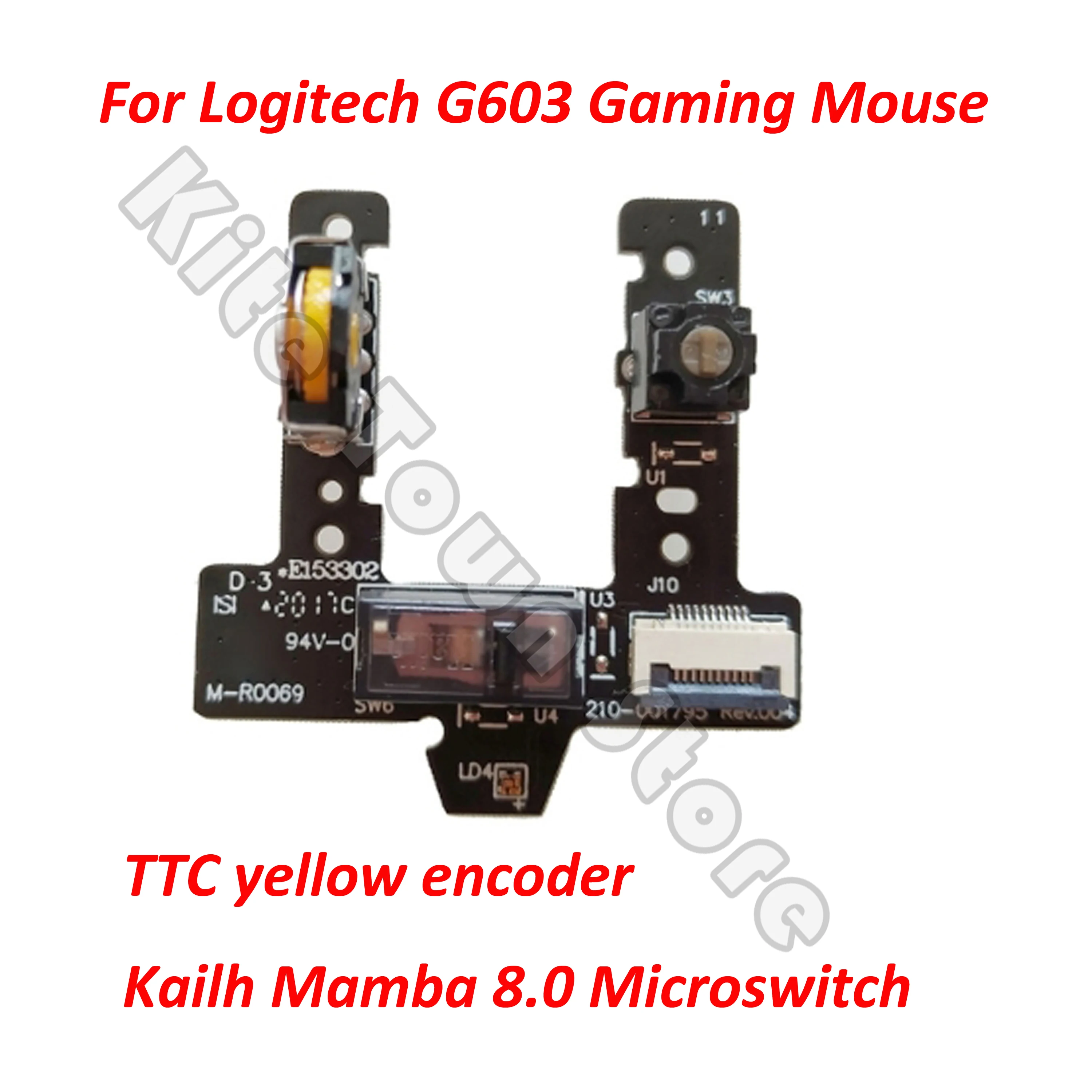 Mouse Encoder Wheel Switch Button Board + Microswitch for Logitech G603 Gaming Mouse