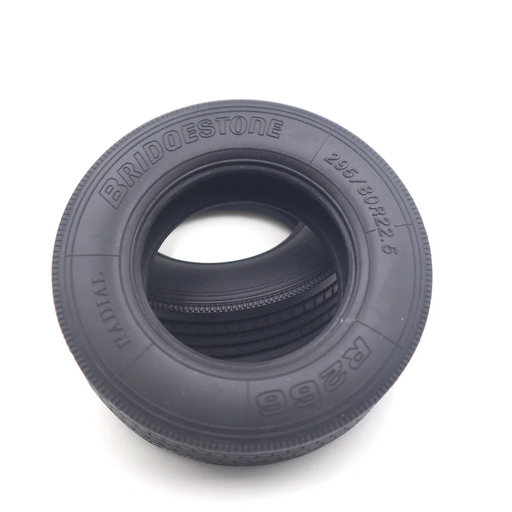 2Pcs High Quality Rubber Tire 79mm Diameter Simulation Wheel for 1/14 Tamiya RC Truck Scania 770S Benz Actros Volvo MAN Car Part