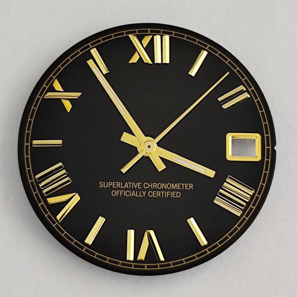 إكسسوارات ساعة NH35 مينا رومانية أيدي NH35 مضيئة باللون الأخضر مناسبة لساعة حركة NH35 NH36 للرجال #3