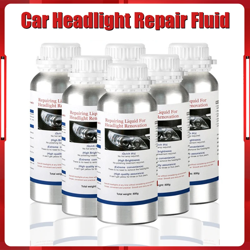 Car Headlight Polishing Evaporator Liquid Car Chemicals Headlight Chemical Polish Headlights Liquid Polymer Lamps Regeneration