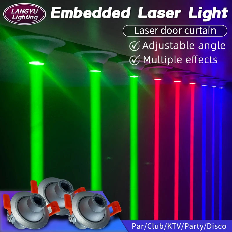 Stage Monochrome Laser Cannon Embedded laser rain light Thick Light Column Laser Line  DMX contro for dj disco stage perform
