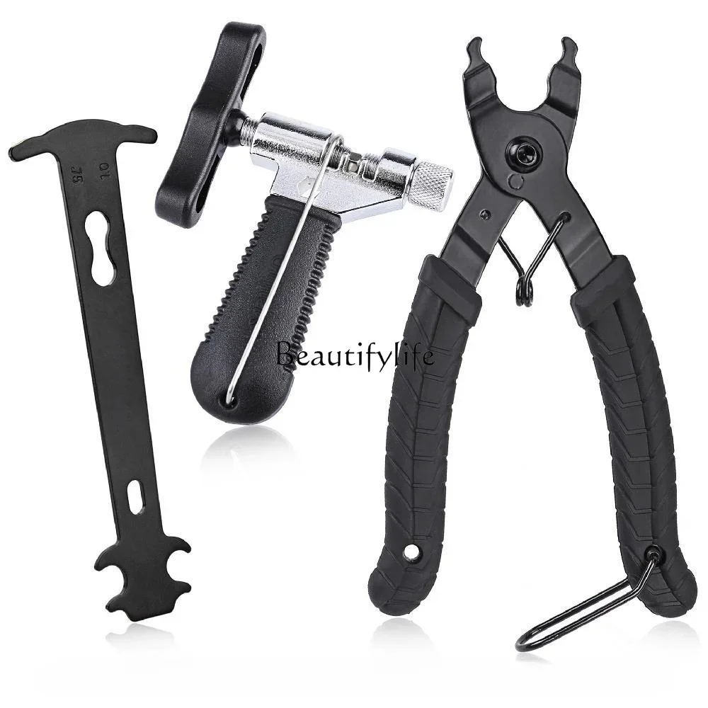 

Bicycle Chain Tools Caliper Chain-Cutting Device Chain Disassembly Hook and Loop Fastener Pliers Tool