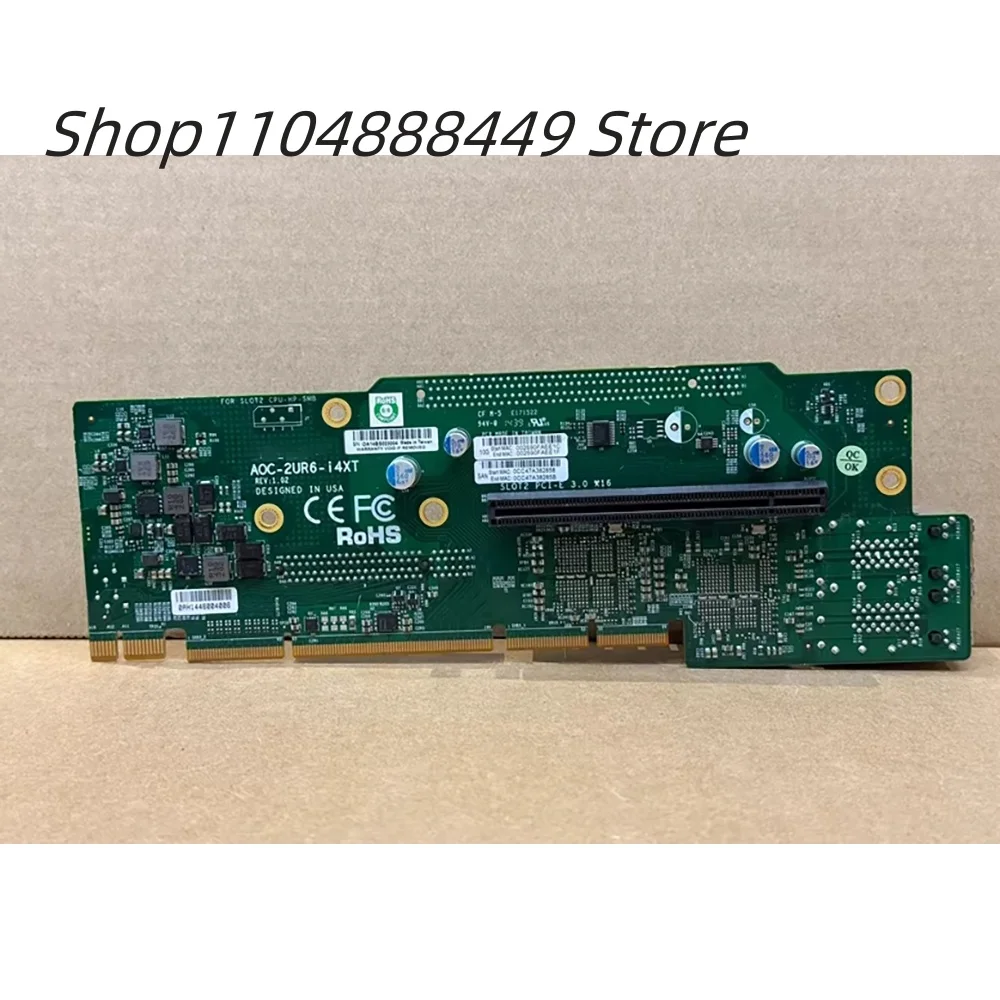 

AOC-2UR6-i4XT Четырехпортовая 10-гигабитная сетевая карта