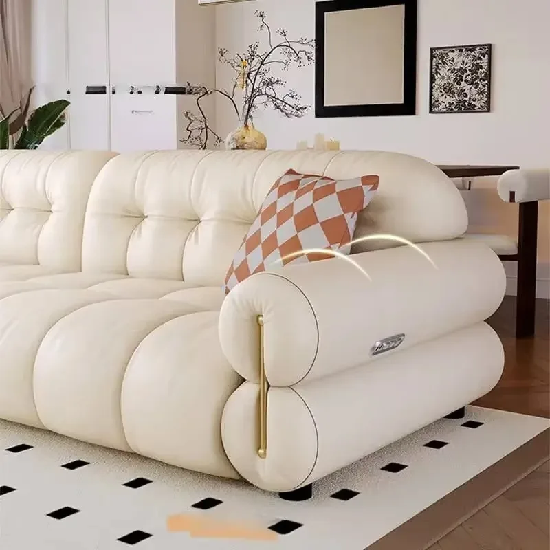 Waterproof Beige Electric Sofa 2 Seats Modern Indoor Designer Recliner Sofas Lazy Oversized Relax Divano Intelligente Furniture view 5