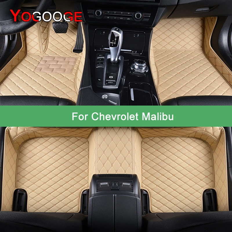 

YOGOOGE Custom Car Floor Mats For Chevrolet Malibu Auto Carpets Foot Coche Accessorie