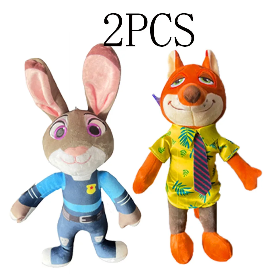 2026 HEIßER Disney Cartoon Anime Film Zootopia Plüsch Spielzeug Fox Nick Wilde Kaninchen Judy Hopps Puppe Weiche Kuscheltiere Weihnachten Geschenke