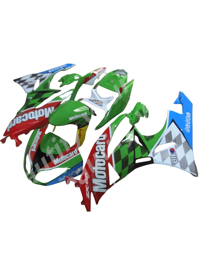 Free Custom Fairings Set for ZX6R 2009 2010 2011 2012 Kawasaki Ninja 636 09-12 ZX 6R 100% Injection ABS Bodywork red green white