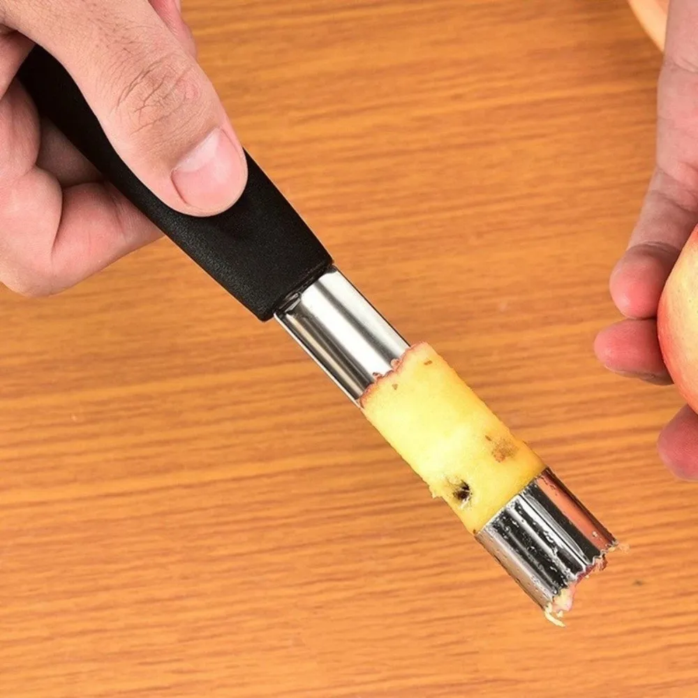 

2pcs Stainless Steel Fruit Corer Plastic Handle Labor-saving Fruit Core Remover Portable Multi-Functional Fruit Cutter Kitchen