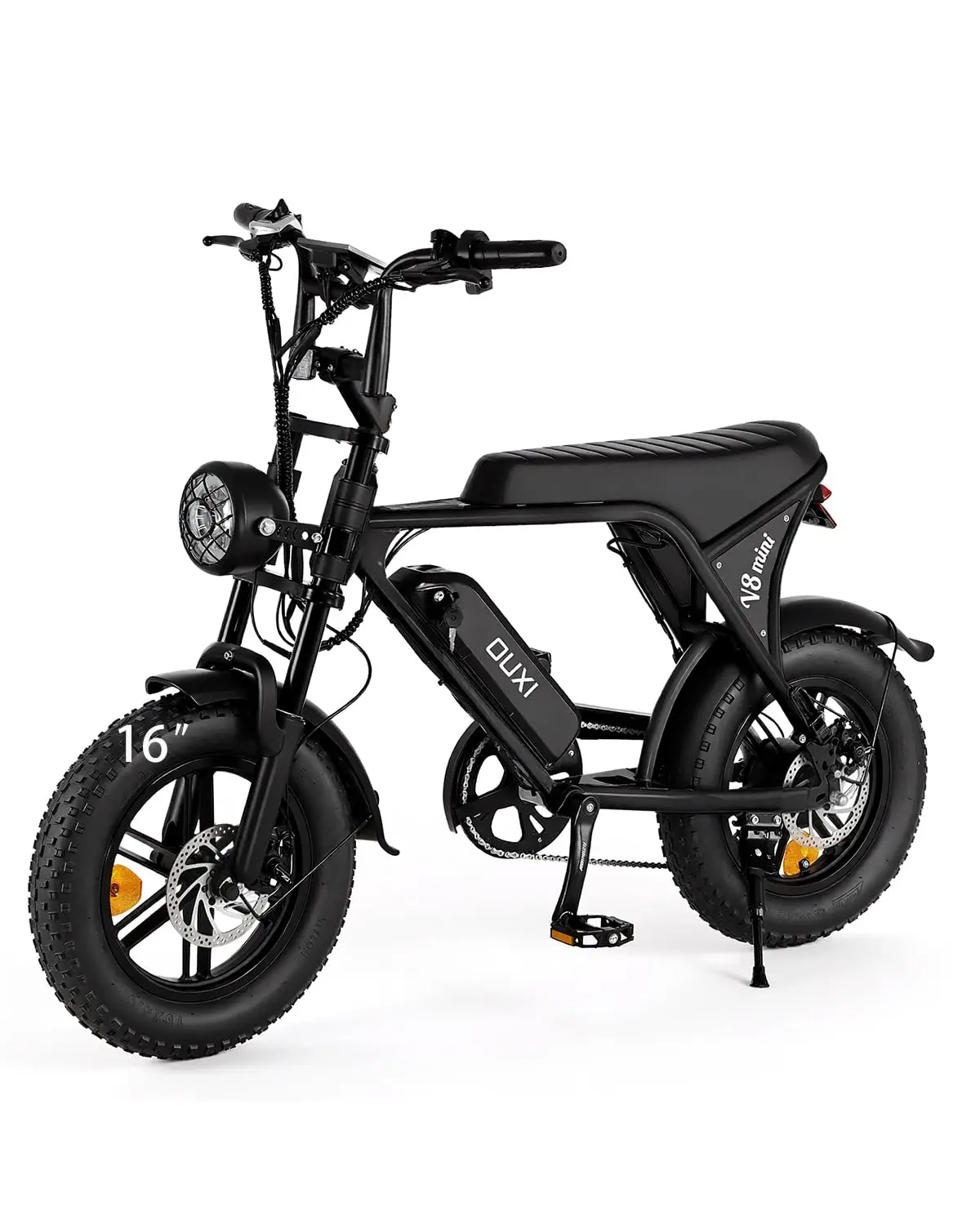 V8 Electric Bike for Adults/Teens, 16"/20" Fat Tire E Dirt Bike with 36V/48V | 10.4/15/30AH Removable Battery, 35-60 Miles image 7
