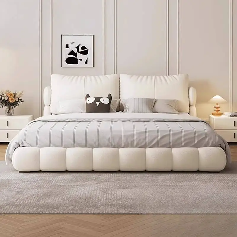 

Medium Range Frame Double Bed Base Wooden Cheap Modern Adults Bedroom Double Bed Full Size White Schlafzimmer Bett Furniture