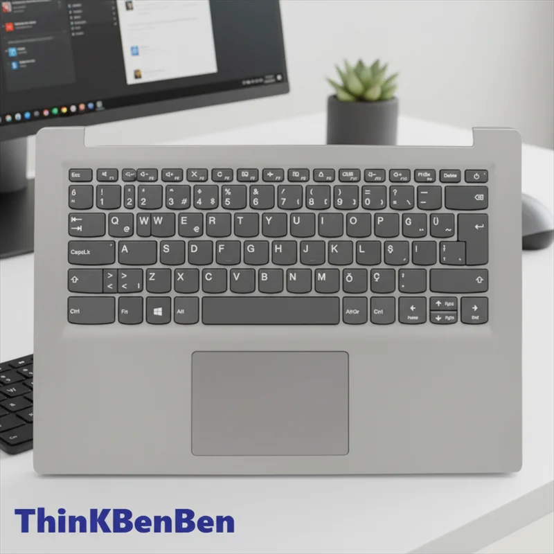 

Турецкая клавиатура TR, серый верхний корпус, чехол-накладка на подставку для рук для Lenovo S145 14 IWL 14AST 14API 14IGM 14IKB 14IIL 5CB0X55772