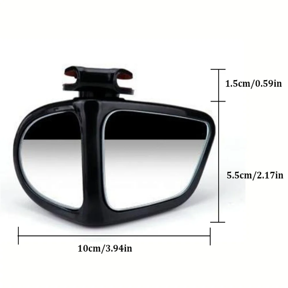 360 Degree Rotatable Adjustable Car Blind Spot Mirror Wide Angle Reversing Mirror Automobile Rear View Parking Mirror