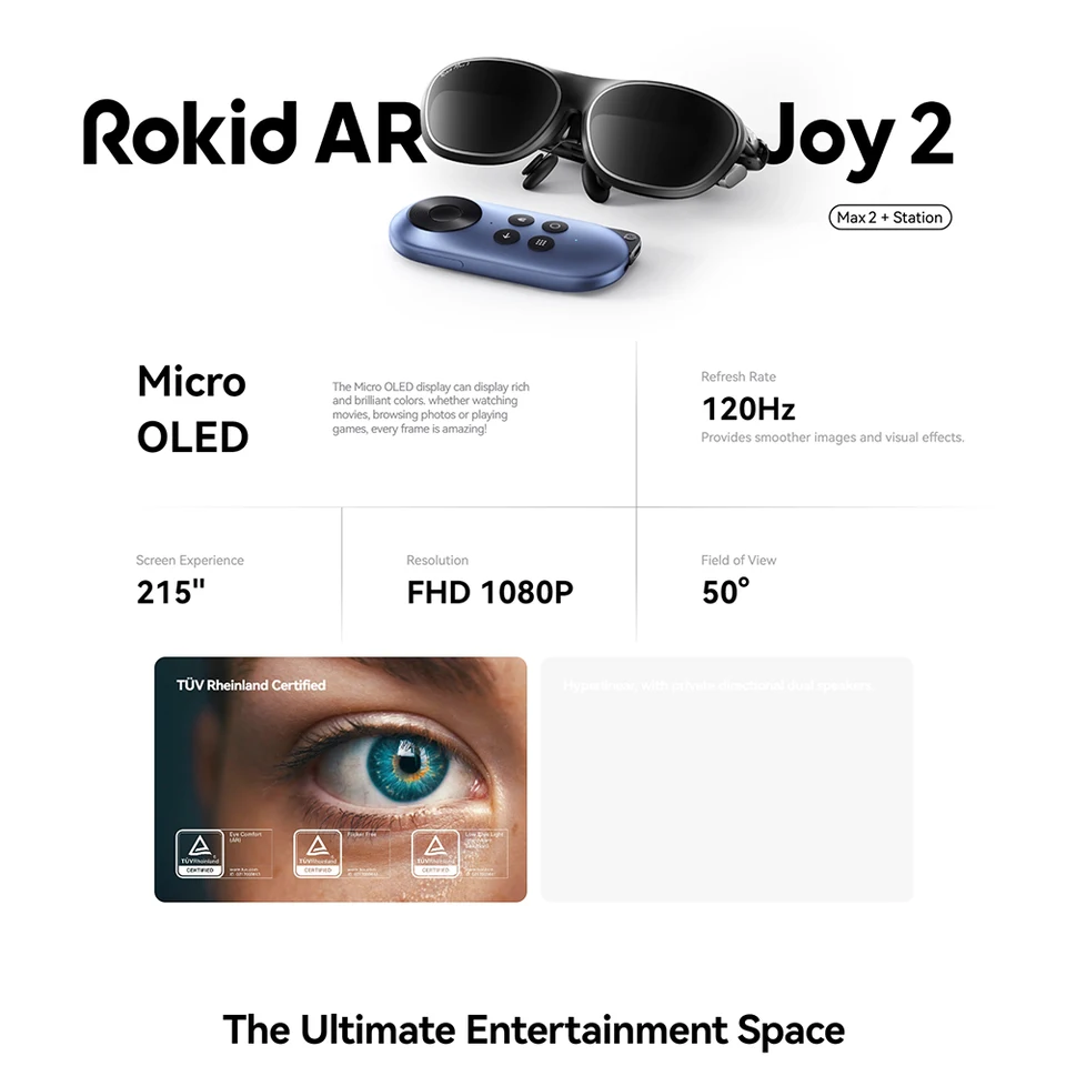 Rokid Max 2 AR Smart Glasses 120Hz 1080P