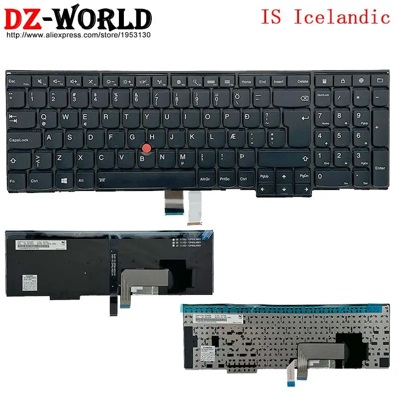 Lenovothinkp50s t560 w540 t540p w541 t550 w550s l540 l560 l570 e531 e540 04y2364 04y2403用のic icelandicバックライト付きキーボード