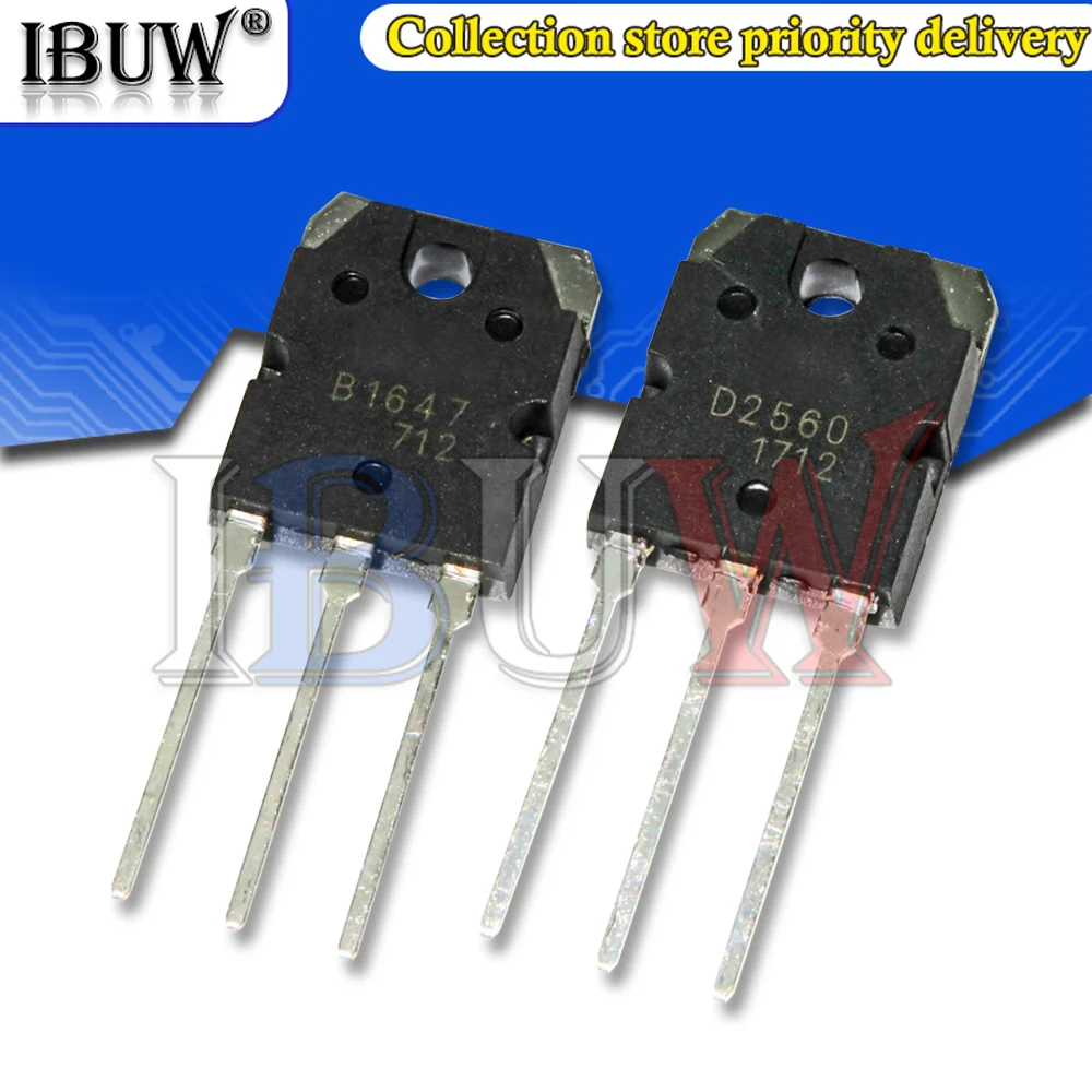 5PCS 2SB1560 2SD2390 2SB1647 2SD2560 TO3P TO-3P B1560 D2390 B1647 D2560