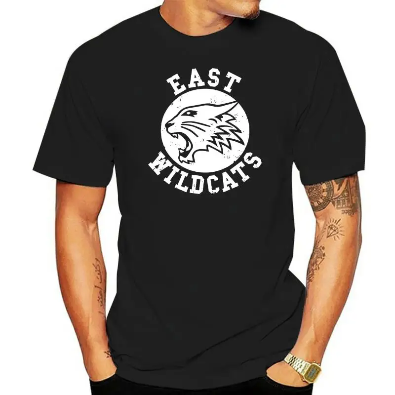 East Wildcats T-Shirt High School Basketball Wild  Cats Team Logo Symbol New Cool Tee Shirt