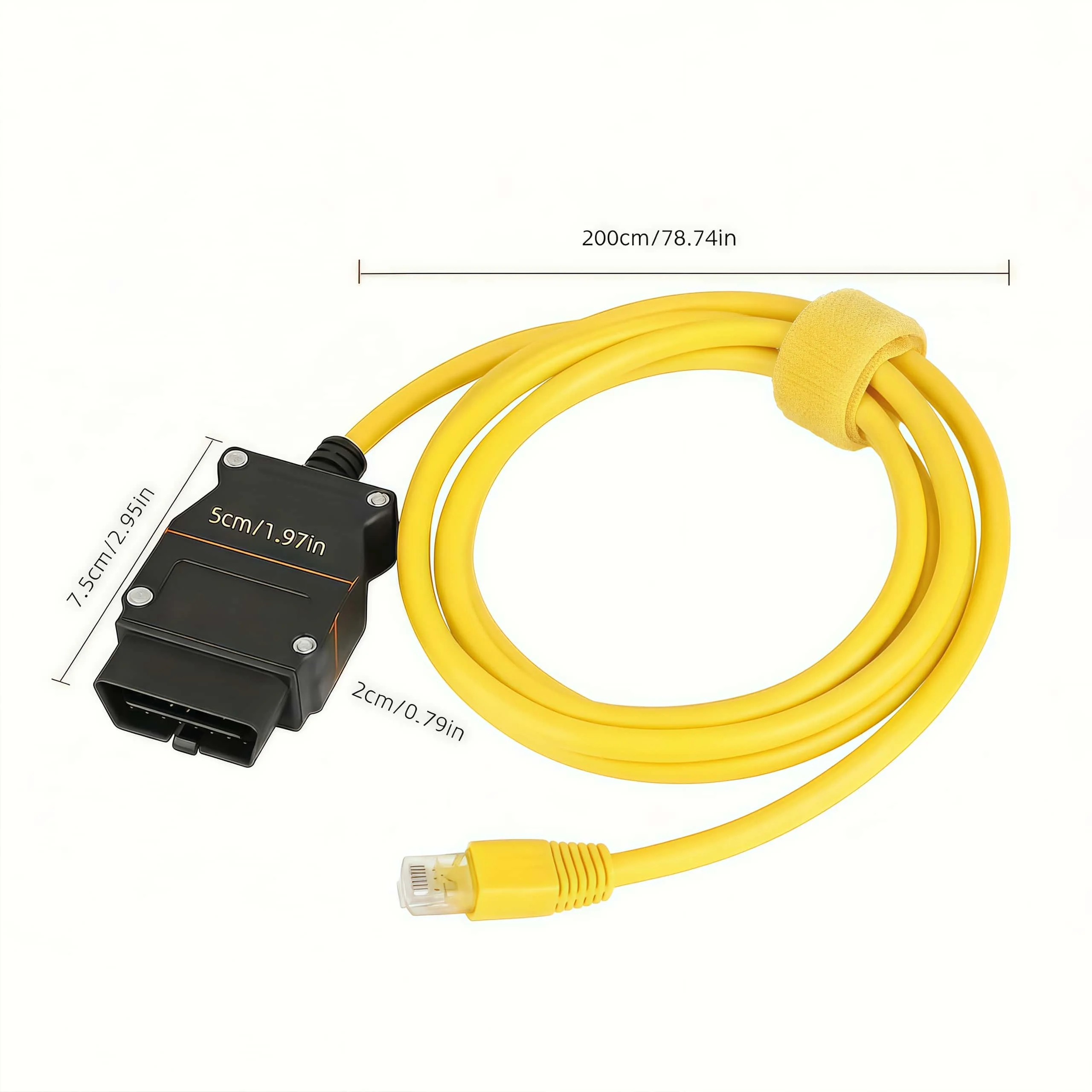 ENET OBD2 to RJ45 Ethernet Cable OBDII Diagnostic Scanner Coding Programming Tool InterfaceFor BMW F/G/I Series E-SYS Bimmercode