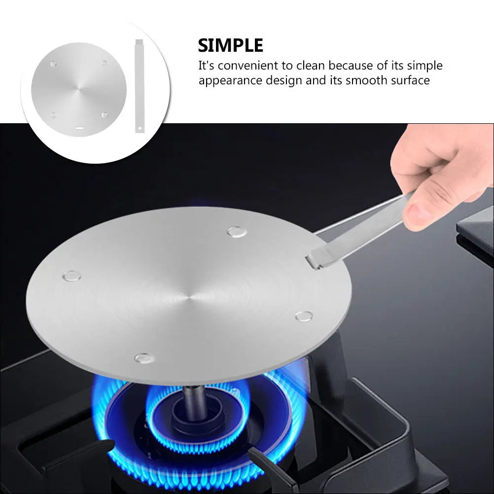 1Set Heat Cooking Diffuser Stainless Steel Induction Adapter Plate Radiator Hanging Kitchen Storage Gas Stove Protector