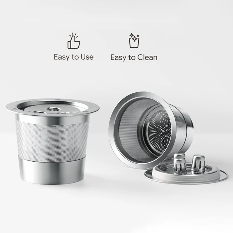 Three Holes Reusable Coffee Capsule Stainless Steel Reusable Coffee Pod Coffee Espresso Refillable Coffee Pods