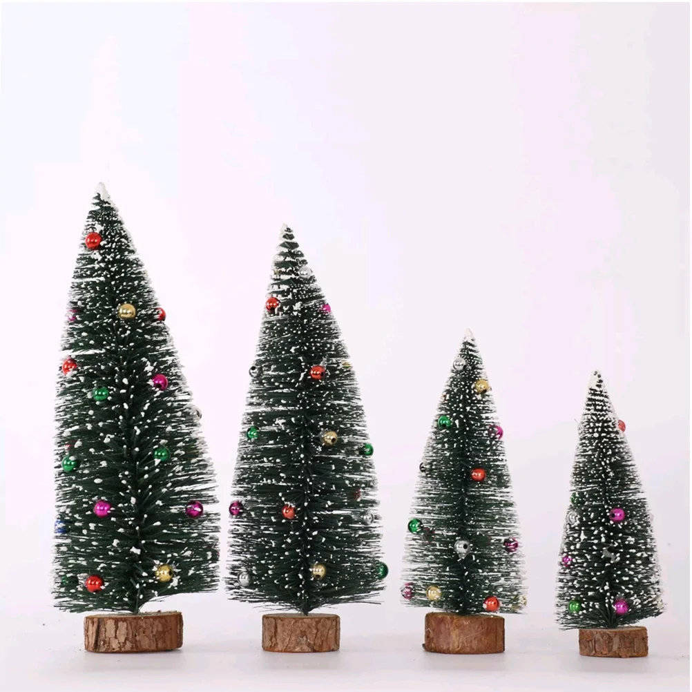 15 Cm Artificial Christmas Tree Pine Decor Decorations Table Desktop Bamboo Trees