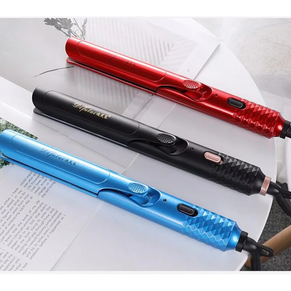 

1Pcs Hair Curler Straightening Iron Dual-Purpose Portable Splint Black Us Plug Household Salon Use