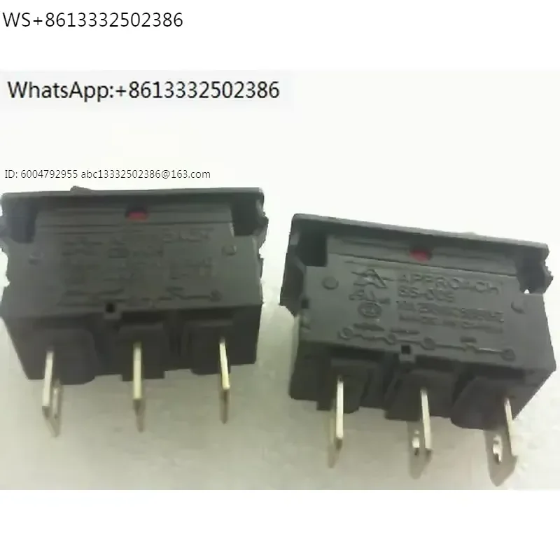 10 PCS shaped switch SS-009/125VAC. 250V/10A/three pin, second gear/diameter 28mmX13mm