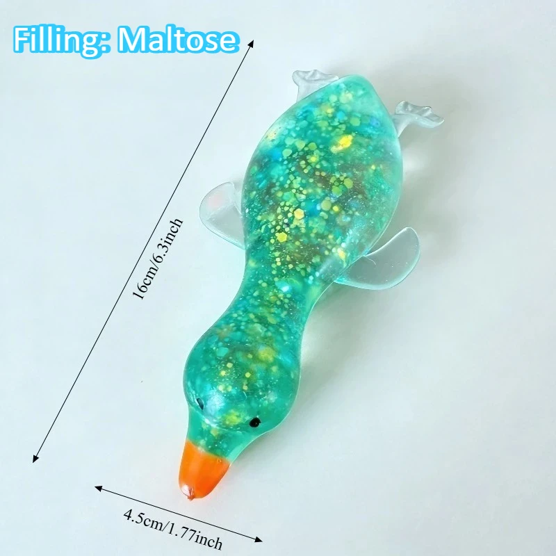 Jumbo Squishy Yellow Duck Fidgets Toys Cute Goose Squeezes Animals Vent Toys Adults Decompression Stretch Toy Friends Best Gift image 3