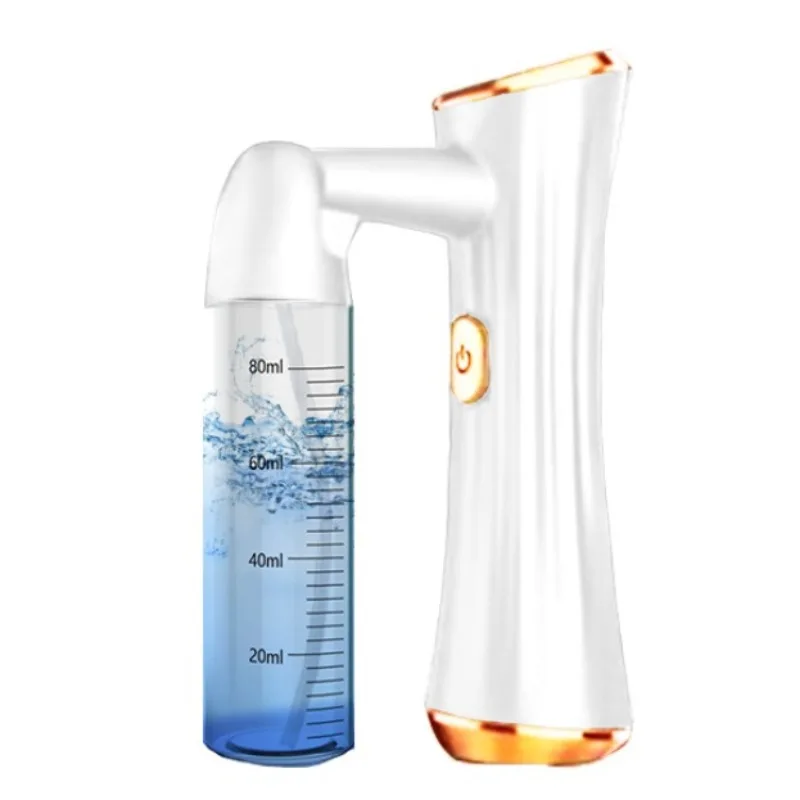 Pulverizador facial portátil a vapor - Umidificador portátil para hidratação profunda e reabastecimento da pele, ferramenta de cuidados de beleza - Branco