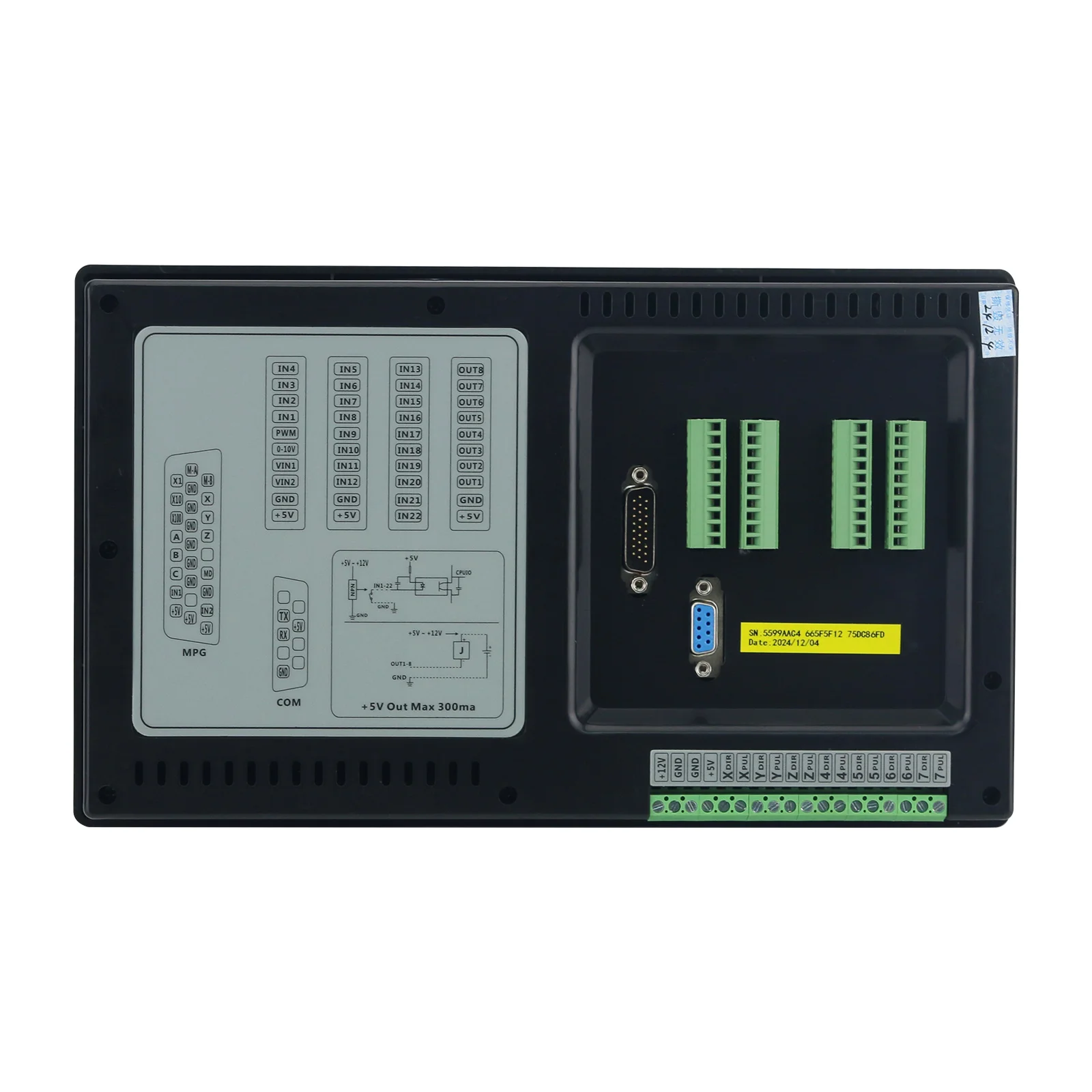 

NEW SMC5-5-N-N 5-Axis CNC Offline Controller 32-Bit CPU RTCP CNC Motion Controller with 7-inch LCD