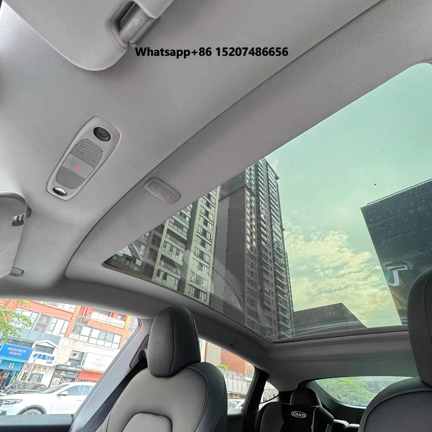 Fit All Model Y 2020-2026 Juniper PVC Electric Sunshade with Voice Control Ambient Light Telescopic Roof Cover OEM Quality