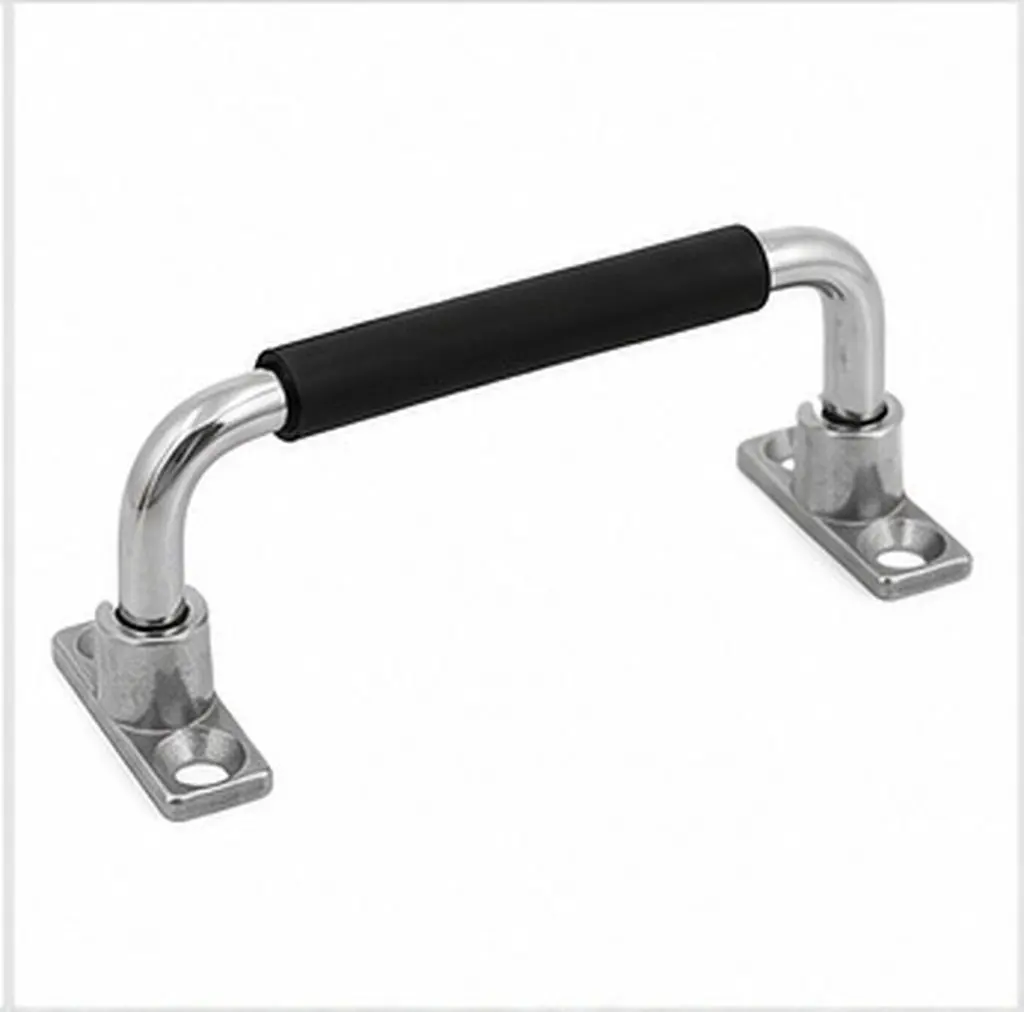 Heavy Duty Folding Stainless Steel Toolbox Handle Ergonomic Grip Chest Case Replacement Equipment Pull Handle Utility Box