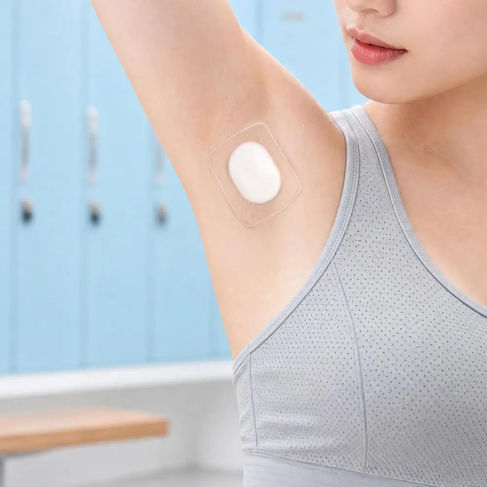 2Pcs 10.5cm Underarm Sweat Pads For Men Women, Self-Adhesive Armpit Perspiration Absorber Disposable Anti-Perspiration Patches