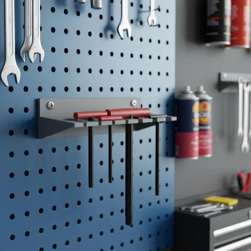 Tool Rack T-Handle Hanger Screwdriver Hex Screwdriver Holder Screw Small Parts Small Additions Tool Placement Storage Rack