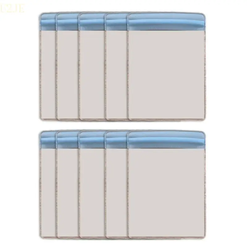 U2JE 10PCS CARD СТАРКА 3X4,7 -дюймовая организаторов фотокарточек Переверные прозрачное ПВЕ