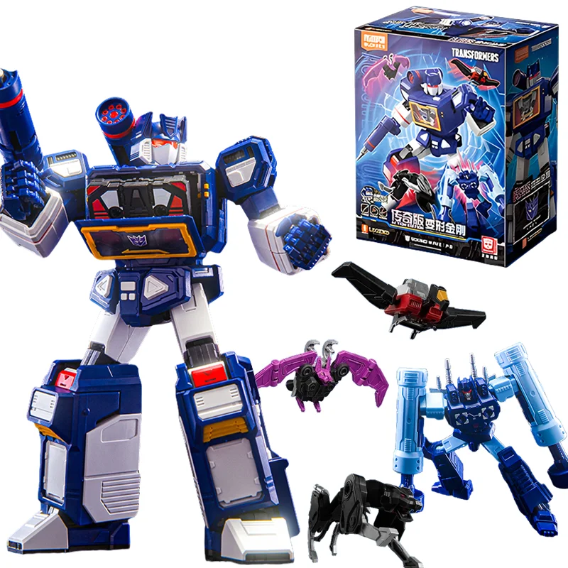 Blokees originais transformação led edição lendária soundwave orion pax anime figuras bloco de construção brinquedos presentes aniversário do miúdo