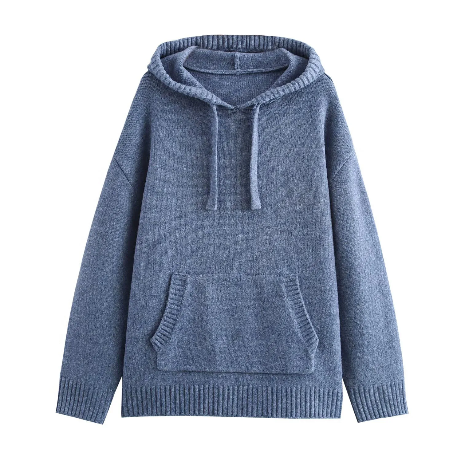 Pull à capuche à manches longues de style paresseux européen et américain, simple et polyvalent, hiver, nouveau, décontracté