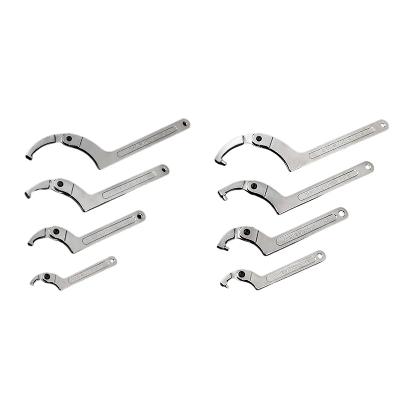 

Crescent Wrench Set Adjustable C-Pin Wrench Hook Wrench For Tightening And Locking Of Vehicle Mechanical