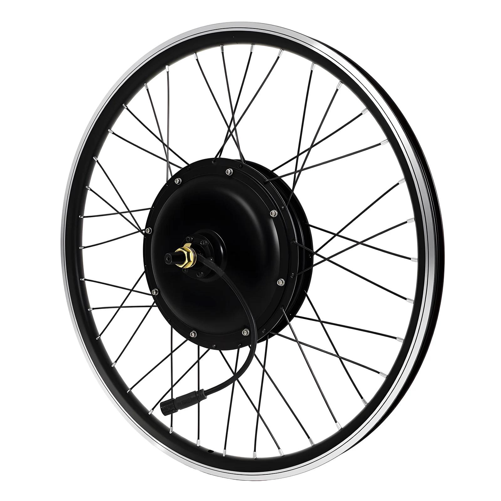 AliExpress NONE Electric Bike Conversion Kit, 26 Inch E-Bike Rear Wheel Motor Kit with Lcd Display Pedal Assist & Brake Lever for Bicycle