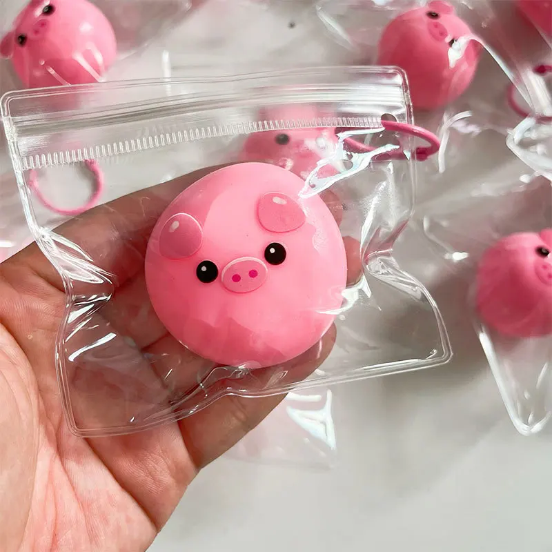 Kawaii Mini Pink Pig Squeeze Ball Toy Antistress Anti Anxiety Stress Relief Squishies Mochi Slow Rebound Cute Pig Toy Kids Gifts