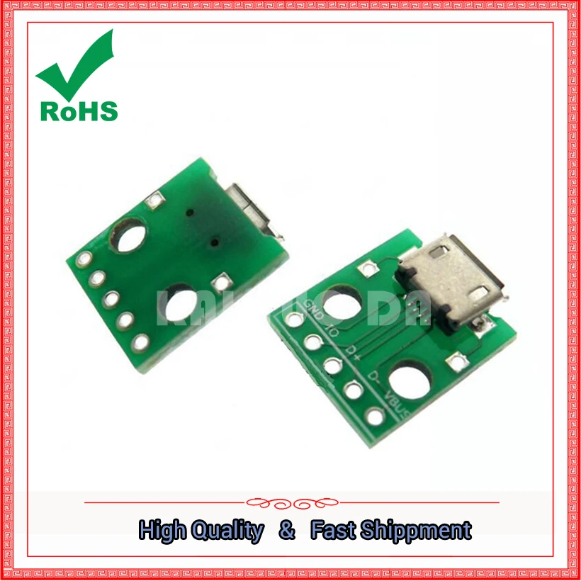 Micro Usb To dip_ Mother Seat B Type _ Patch To Straighten _USB Adapter Board _ Has Been Welding Mother Module