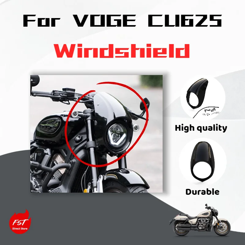 For VOGE CU625, a special accessory for modifying the headlights and windshield with a pig-head design.
