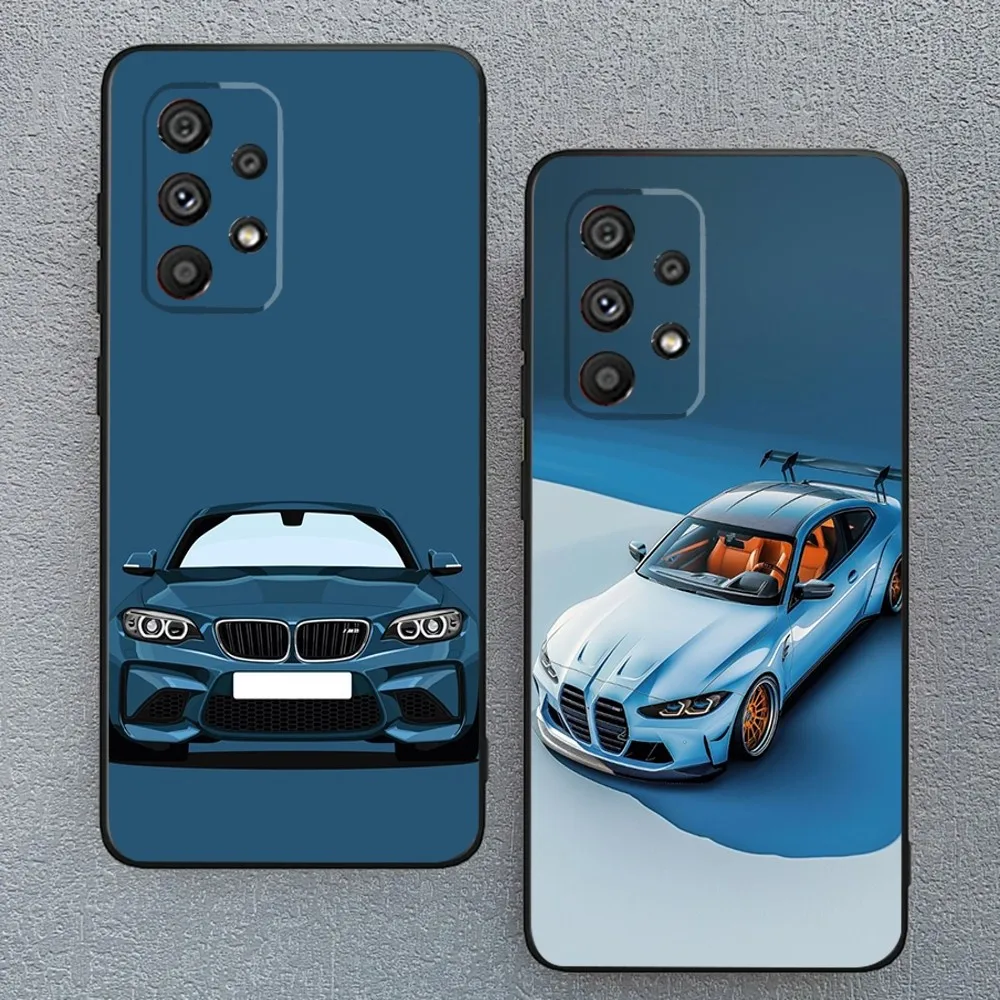 Blue Red Car For B-BMWs-S Phone Case For Samsung Galaxy A13,A21s,A22,A31,A32,A52,A53,A71,A80,A91 Soft Black Phone Cover