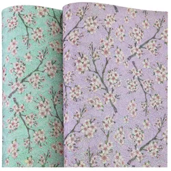30x132cm Lace Plum Blossom Flower Glitter Fabric With Felt Backing Leather For Decoration DIY Eaaring Bows Sewing  AY211