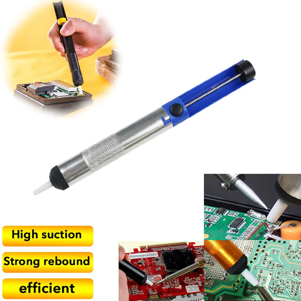 

4Pcs Manual Solder Sucker Easy Use Compact Solder Removal Tool Powerful Desoldering Vacuum Pump Hand Desoldering Tool Pen