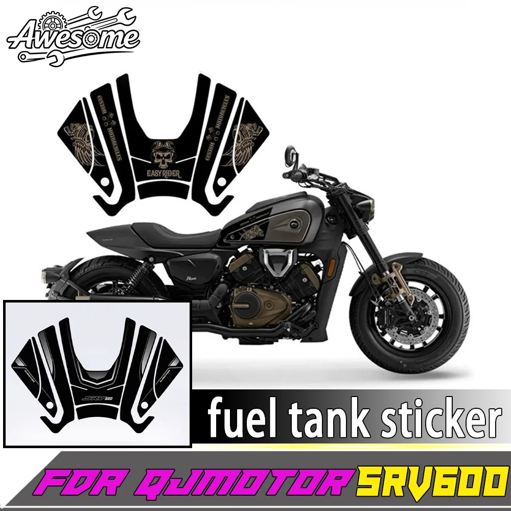 Modified Fuel Tank Anti-Wear Sticker Motorcycle Fit For QJMOTOR SRV 600V SRV600 V