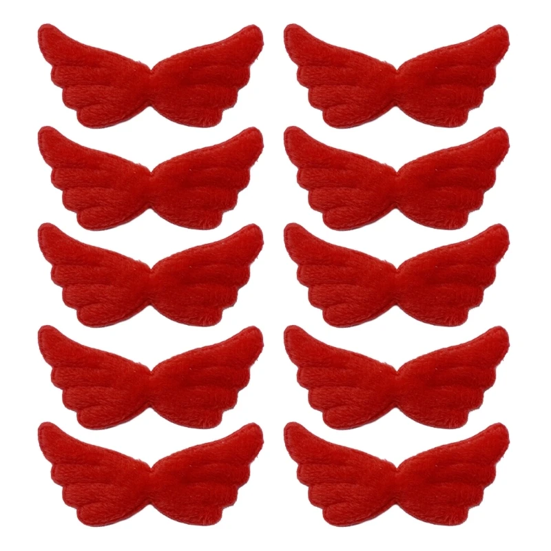 Plush Angel Wing for Craft Hair Clip Making Craft Headband Wing Appliques Sewing Headwear Patches Shoes Clothing Garment