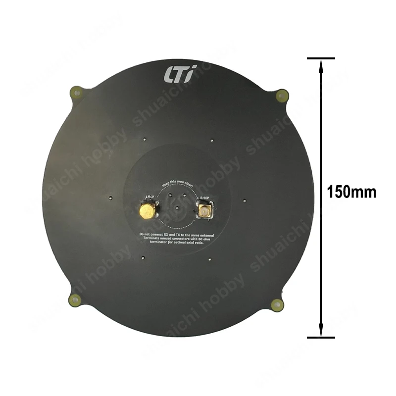 1PCS 5.8GHz Triple Feed Patch Array 14dBi Gain Inner Hole Male Port Image Transmitter Flat Panel Antenna for FPV Drone Airplane